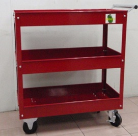 Mighty Heavy Duty Mechanic 3 Tier Steel Tool Cart Trolley